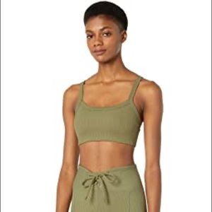 Year of ours ribbed bralette olive
